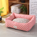 Warm washable rectangle luxury pet dog beds